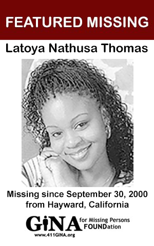 Featured Missing - Latoya Nathusa Thomas