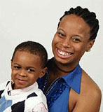 Zaden and his mother, Nichelle McKnight