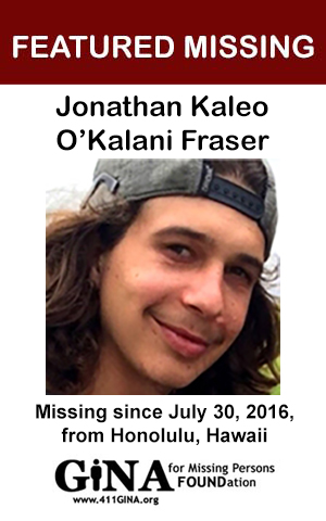 Featured Missing - Jonathan Kaleo O'Kalani Fraser