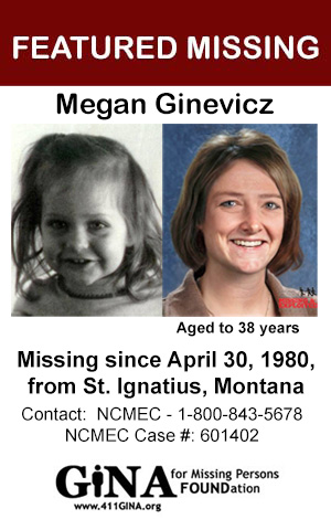 Featured Missing - Megan Ginevicz