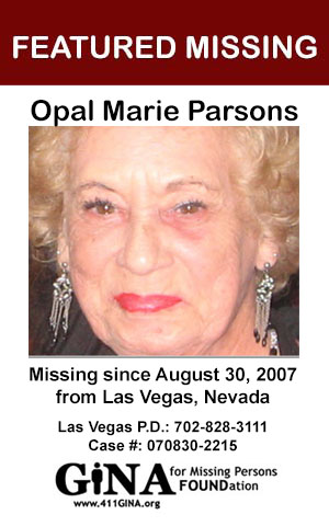Featured Missing - Opal Marie Parsons